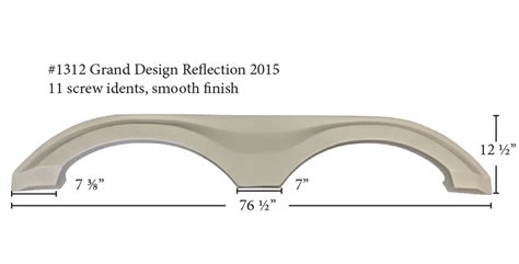 axles, frameless tinted windows, and high-gloss gel coat sidewalls. . Grand design reflection fender skirts